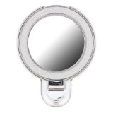 Phone stand CIRCLE MIRROR - stick-on - silver