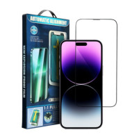 5D Full Glue Tempered Glass for iPhone 17 Air black + applicator