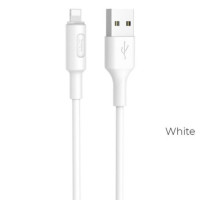 Cable USB A to Lightning Hoco 2A 1 m X25 white