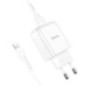 Phone charger Hoco USB A 2A 10W + cable USB A to Lightning N2 white