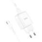 Phone charger Hoco USB A 2A 10W + cable USB A to USB C N2 white