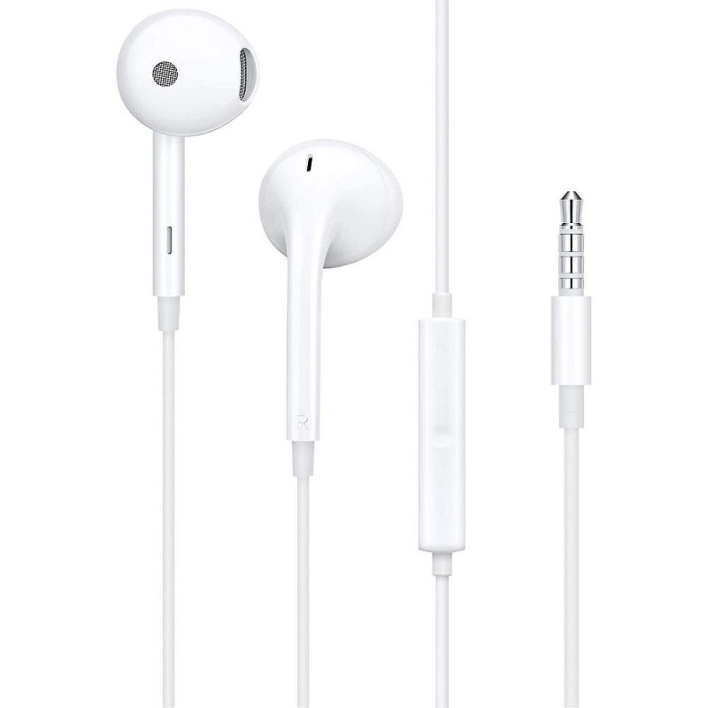 Wire earphones Jack 3,5 mm Oppo MH156 bulk white