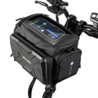 WILDMAN traveling  bag for bike handlebars with zipper GS6 4L ( 4 "- 7" ) black
