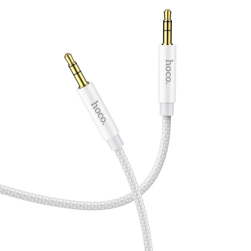 Cable AUX Jack 3,5 mm to Jack 3,5 mm Hoco 1 m UPA19 silver