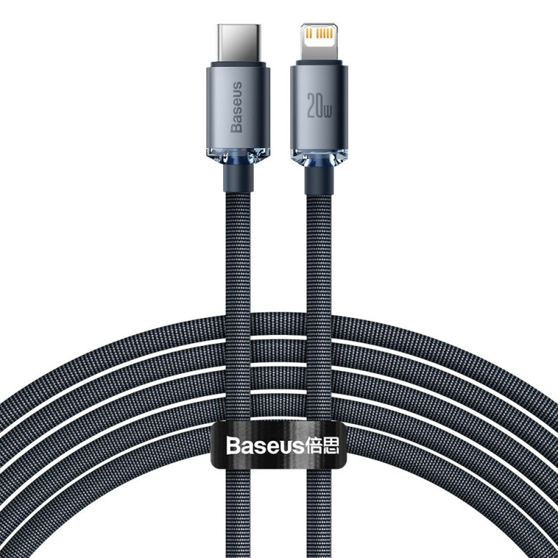 DATA-CABLE USB-C / Lightning 200cm Baseus 20W black