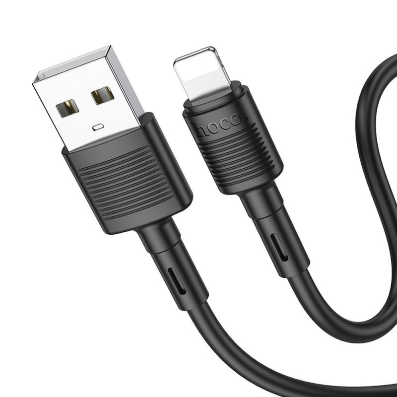 Cable USB A to Lightning Hoco 2,4A 1 m X83 black