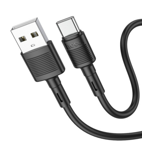 Cable USB A to USB C Hoco 3A 1 m X83 black