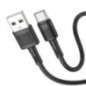 Cable USB A to USB C Hoco 3A 1 m X83 black