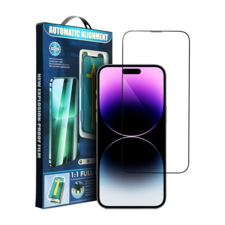5D Full Glue Tempered Glass for iPhone Xs / 11 Pro black + applicator