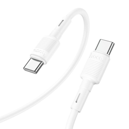 Cable USB C to USB C Hoco 3A 60W 1 m X83 white
