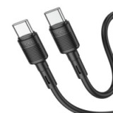 Cable USB C to USB C Hoco 3A 60W 1 m X83 black