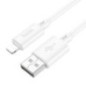 Cable USB A to Lightning Hoco 2,4A 1 m X88 white