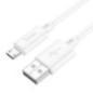 Cable USB A to Micro USB Hoco 2,4A 1 m X88 white