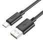 Cable USB A to USB C Hoco 3A 1 m X88 black