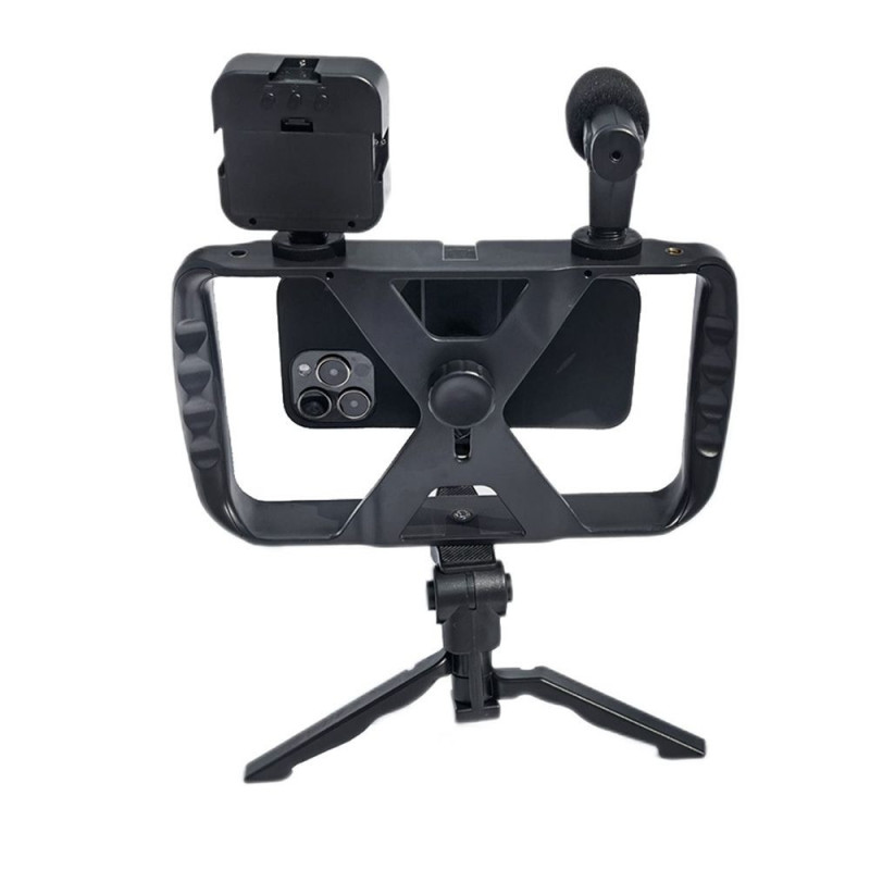 Selfie stick with wireless remote control tripod with LED / microphone for live broadcast TL-49T black