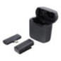 Wireless lavalier microphone Type C with charging case S11 black Wireless lavalier microphone Type C with charging case S11 black