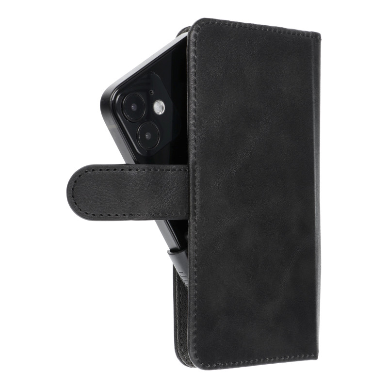 Flip case for iPhone 12 / 13 / Samsung S6 / A5 2016 / Xcover 4 / S22 / Huawei P8 2017 Common Book size S black Flip case for iPhone 12 / 13 / Samsung S6 / A5 2016 / Xcover 4 / S22 / Huawei P8 2017 Common Book size S black