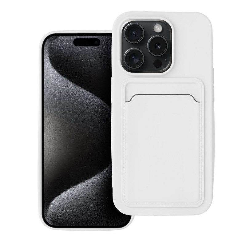 Case for iPhone 15 PRO Card Case white