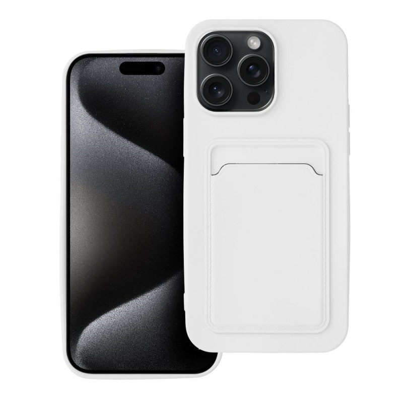 Case for iPhone 15 PRO MAX Card Case white Case for iPhone 15 PRO MAX Card Case white
