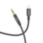 Cable AUX Jack 3,5 mm to Lightning Hoco 1 m UPA19 black Cable AUX Jack 3,5 mm to Lightning Hoco 1 m UPA19 black