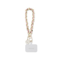 GUESS hand strap GUOUCHSAMC4P (Saffiano Chain Strap 4G Charm) pink