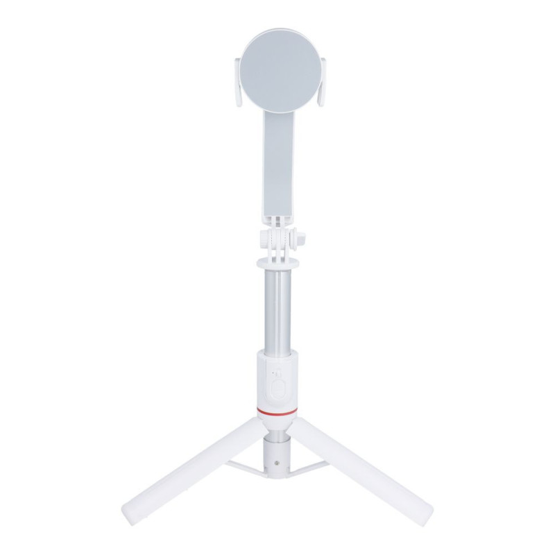 Selfie stick with wireless remote control tripod compatible with MagSafe SSTR-C09 white