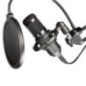 Condenser Microphone Art on a boom arm with membrane AC-03 black