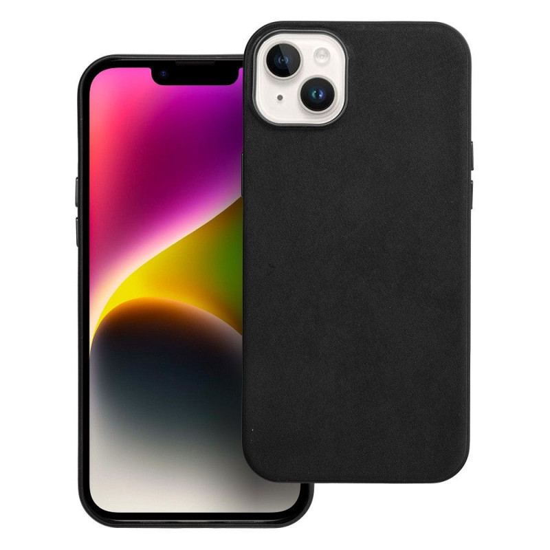 Case for iPhone 14 PLUS Woven Mag Cover compatible with MagSafe black