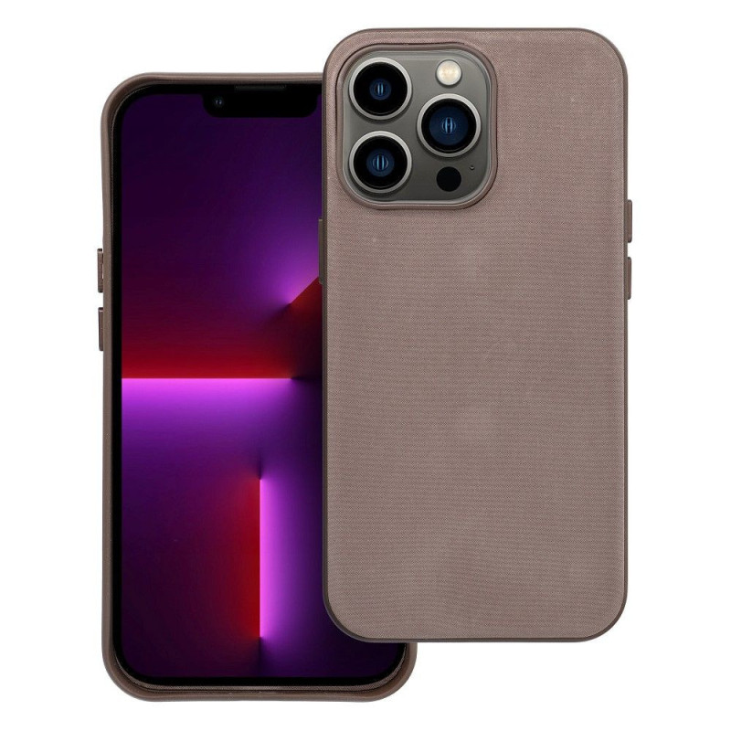 Case for iPhone 13 PRO Woven Mag Cover compatible witg MagSafe light brown
