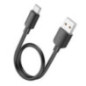 Cable USB A to USB C Hoco PD 2,4A 27W 0,25 m X96 black