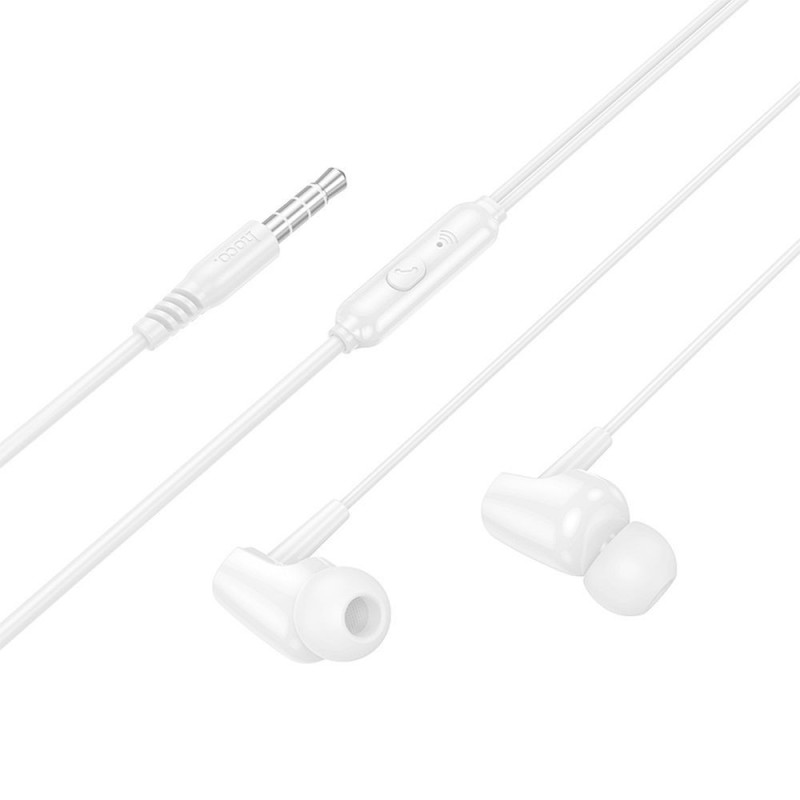Wire earphones Jack 3,5mm Hoco M112 white