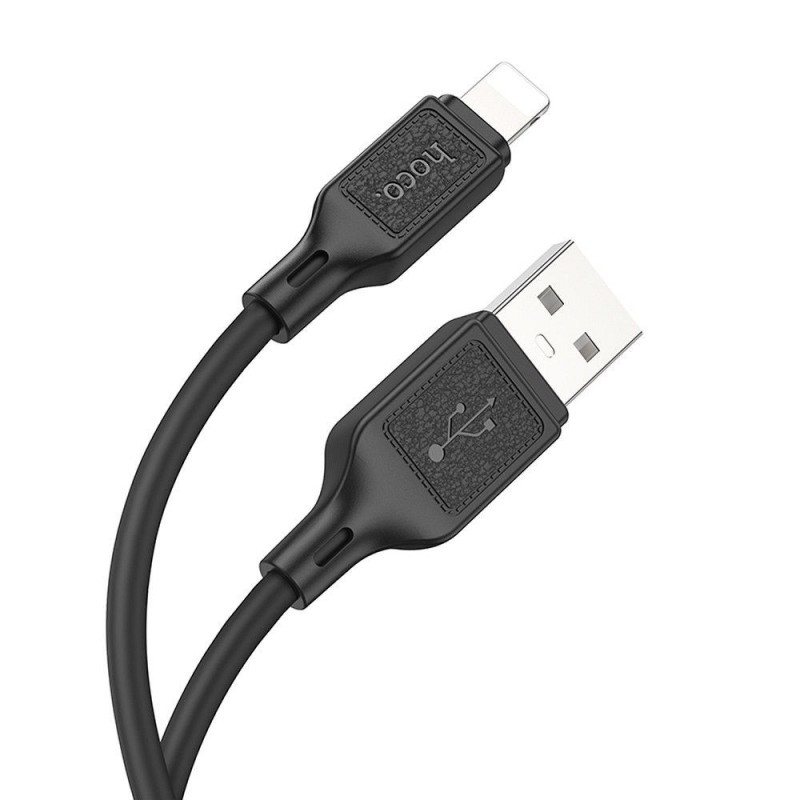 Cable USB A to Lightning Hoco 2,4A 1 m X90 black