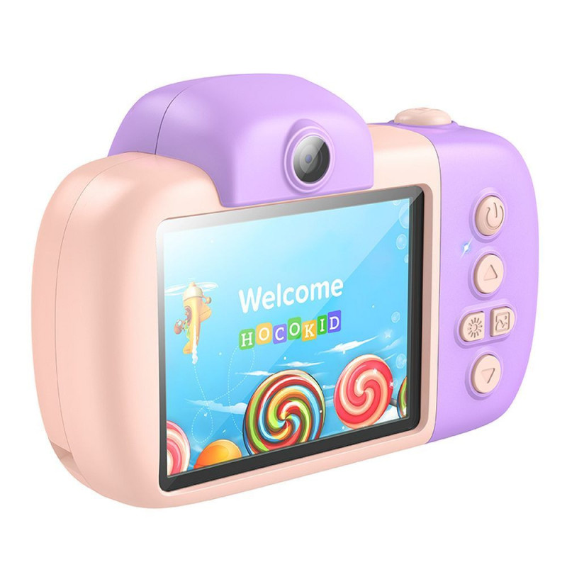 Digital kids camera Hoco 2MP 2,4" Full HD DV201 pink
