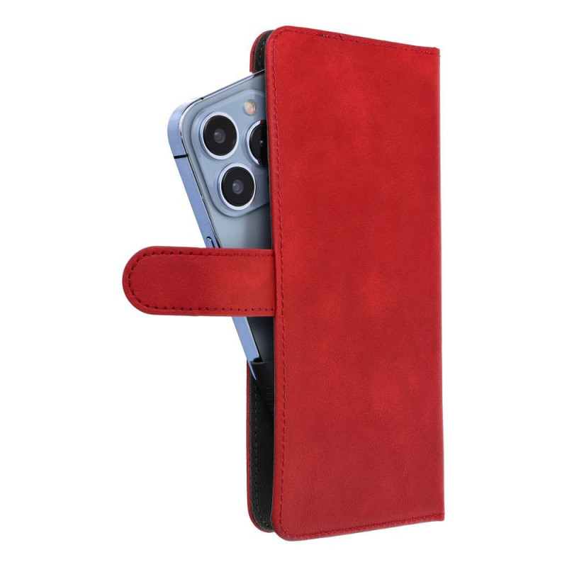 Flip case for iPhone 12 / 13 / Samsung S6 / A5 2016 / Xcover 4 / S22 / Huawei P8 2017 Common Book size S red