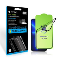 Bestsuit Flexible Hybrid Glass 5D for  Apple iPhone 16 black