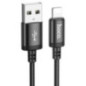 Cable USB A to Lightning Hoco 2,4A 3 m X91 black