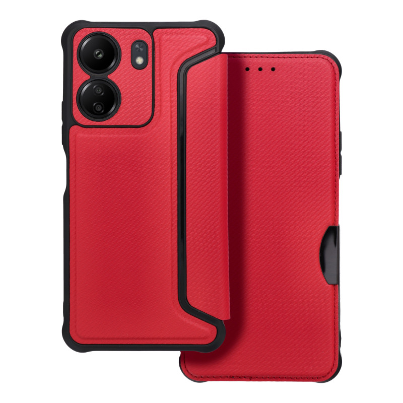 Flip case for Xiaomi Redmi 13C Razor Book red