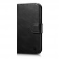 FLIPCASE iCarer Oil Wax Leather Flip Cover Anti-RFID black für Apple iPhone 14 Pro