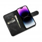 FLIPCASE iCarer Oil Wax Leather Flip Cover Anti-RFID black für Apple iPhone 14 Pro