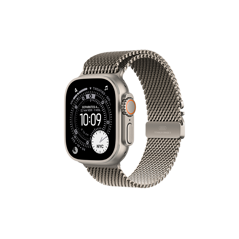 Watch Apple Watch Ultra 3 (2025) 5G 49mm Natural Titanium Case with Natural Titanium Milanese Loop M - Natural