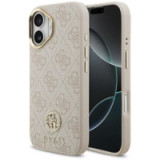 GUESS case for IPHONE 17 compatible with MagSafe GUHMP17SP4GRMDEP (PU W/ 4G Strass Logo) pink