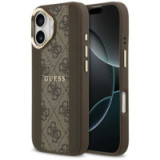 GUESS case for IPHONE 17 compatible with MagSafe GUHMP17SPG4SEMCW (PU W/ 4G Stripe) brown