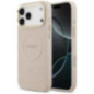 GUESS case for IPHONE 17 Pro Max compatible with MagSafe GUHMP17XPSAMSECP (PU W/ Peony Hot Stamp) pink