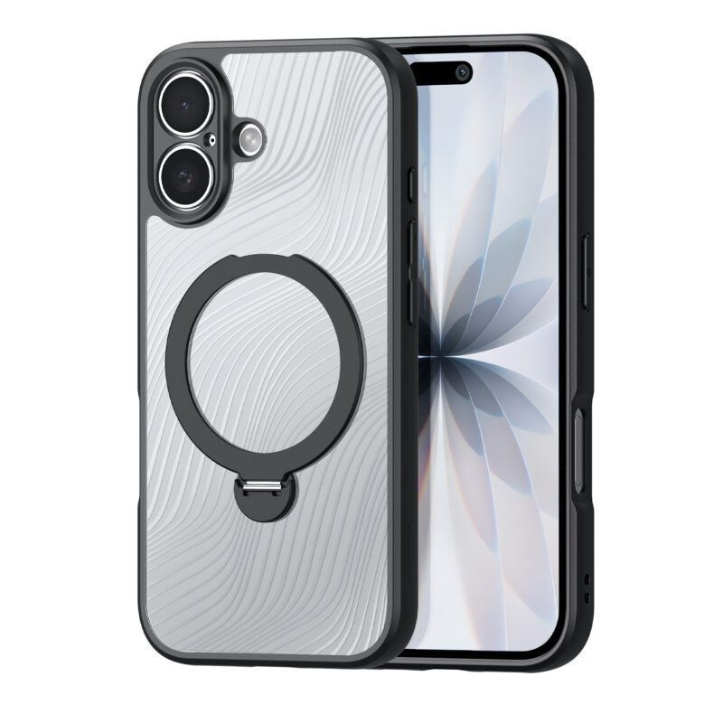 DUX DUCIS case AIMO MAG STAND compatible with MagSafe for IPHONE 17 black
