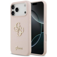 GUESS case for IPHONE 17 Pro Max GUHCP17XSC4GSMP (Silicone W/ Big 4G Script) pink