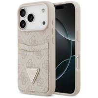GUESS case for IPHONE 17 Pro GUHCP17LP4TPP (4G Double Card Triangle) pink