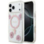 GUESS case for IPHONE 17 Pro Max compatible with MagSafe GUHMP17XRBFGFGMP (Resin Flowers and Glitter) pink