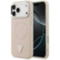 GUESS case for IPHONE 17 Pro compatible with MagSafe GUHMP17LPSDTSCMP (PU W/ Triangle Logo) pink