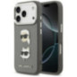 KARL LAGERFELD case for IPHONE 17 Pro KLHCP17LPSFDHPOG (FW Grained PU W/ K&C Heads Pin & Logo) gray