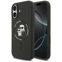 KARL LAGERFELD case for IPHONE 17 compatible with MagSafe KLHMP17SSCMKCRHK (Silicone KC Body Ring) black